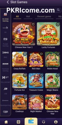 Haha777 game slot games selection with popular titles displayed